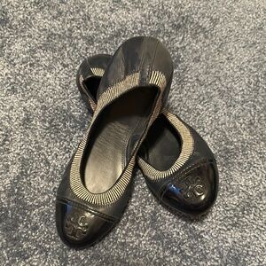 Tory Burch navy blue Ballet Flats